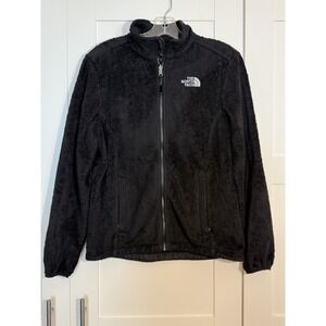 The North Face Jacket Womens Small Black Fleece Full Zip Hiking Casual Preppy